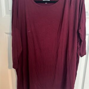 Burgundy Oversized T-Shirt